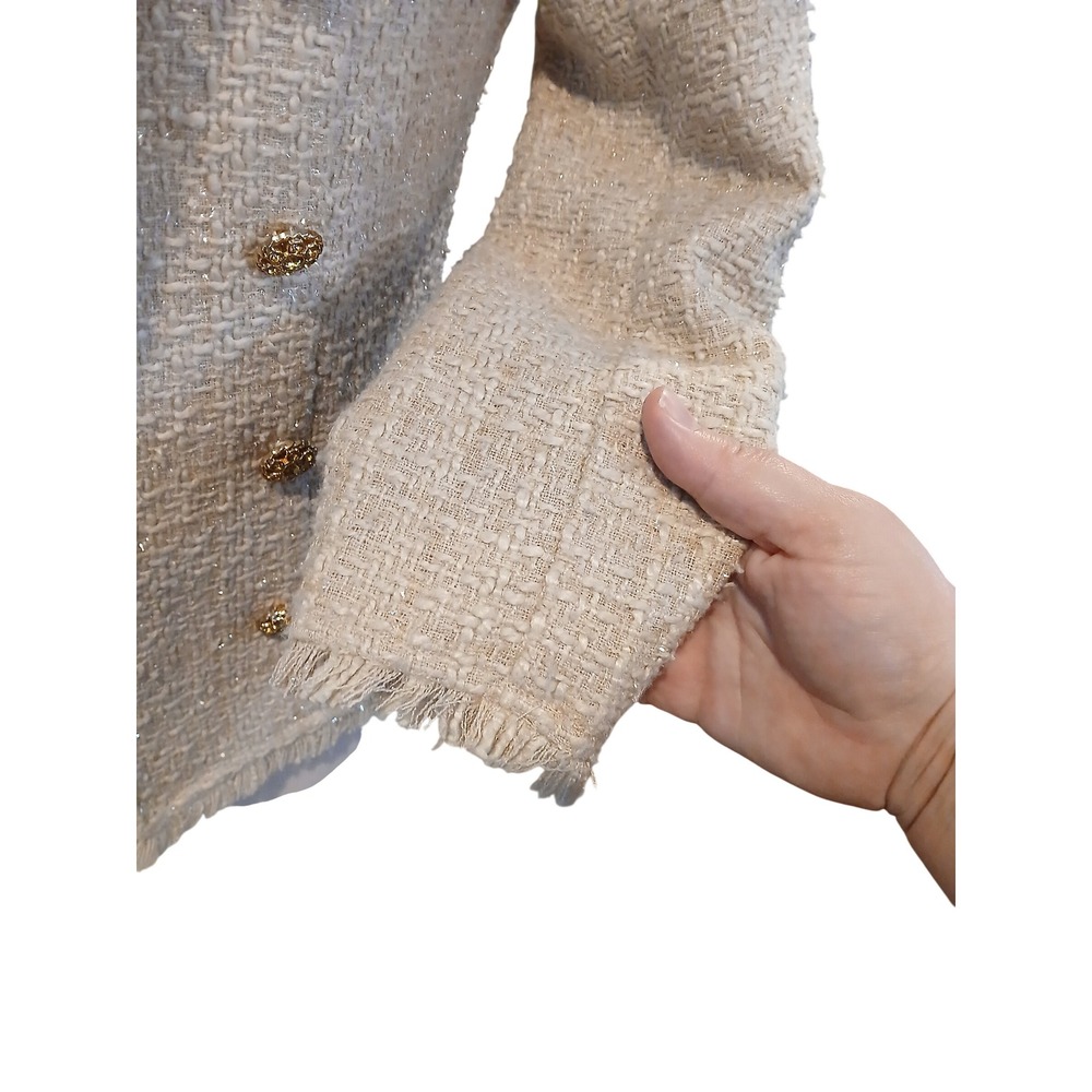 Alythea Cream Blazer with Gold Buttons - Picture 5 of 12